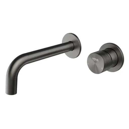 [GRI-NOV-NVGRI5676] GRIFERIA MONOMANDO EMPOTRADO DE PARED SERIE FUTURA ANTHRACITE RAD / GRIS REF. NVGRI5676 MARCA NOVA