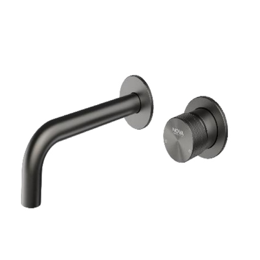 [GRI-NOV-NVGRI5676] GRIFERIA MONOMANDO EMPOTRADO DE PARED SERIE FUTURA ANTHRACITE RAD / GRIS REF. NVGRI5676 MARCA NOVA