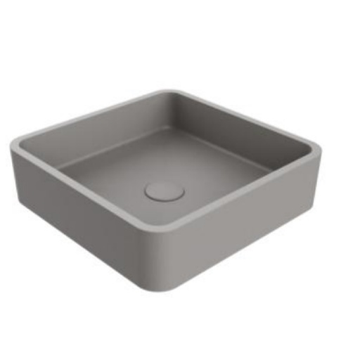 [LAV-NOV-NVLAV7821] LAVAMANOS CUADRADO DE SOBREPONER 39 CM ESSENZA SQUARE SIGNATURE NATU. GREY REF. NVLAV7821 MARCA NOVA