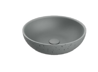 [LAV-NOV-NVLAV7855] LAVAMANOS REDONDO DE SOBREPONER 39 CM LOOP SIGNATURE GREY REF. VLAV7855 MARCA NOVA
