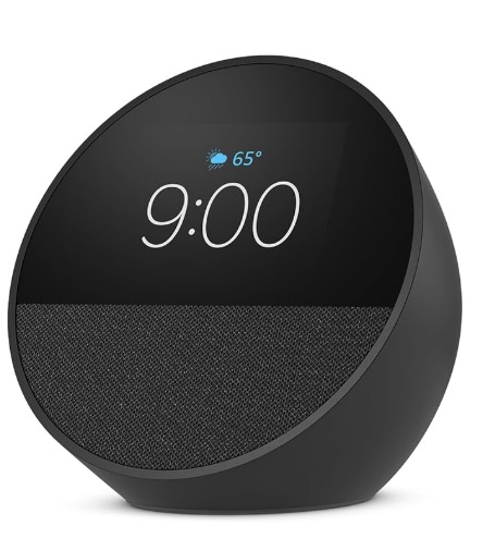 [ALT-ALEXA-BV84J9] ALTAVOZ / CORNETA BLUETOOTH INTELIGENTE ALEXA ECHO SPOT COLOR NEGRO COD. BV84J9 / 963422 MARCA ALEXA