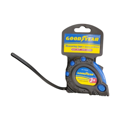 [CIN-GOO-991-2104450] CINTA METRICA 16 MM X 3 MTS ANTIBLOQUEO REF. 991-2104450 / 044508 MARCA GOOD YEAR