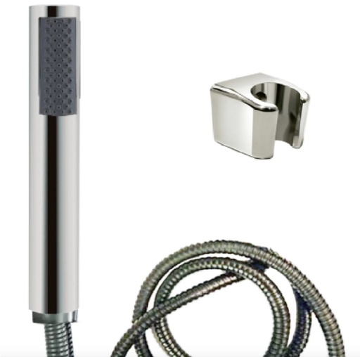 [DUC-BEL-GRI-1034] DUCHA TELEFONO TUBULAR DELUXE BRUSHED / CEPILLADO / SATINADO GRI-1034 MARCA BELT-G