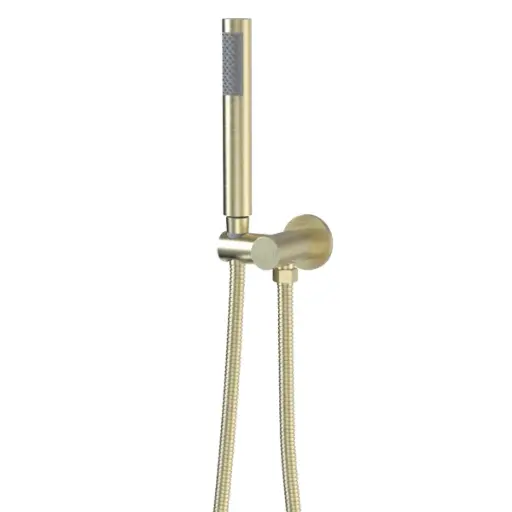 [DUC-NOV-NVGRI9876] DUCHA TELEFONO DE MANO ACERO INOX SERIE KUBE GRI NOIR / D`ORO REF. NVGRI9876 MARCA NOVA
