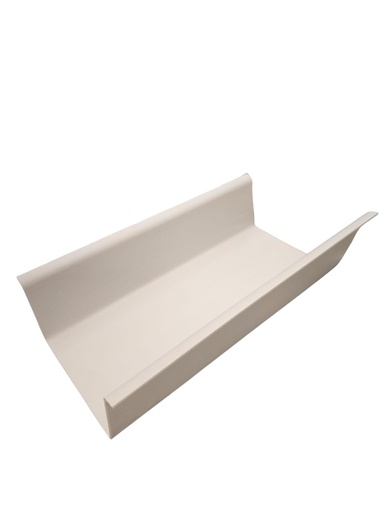 [EMP-TIN-CTV-D-03-04] EMPALME / UNION PARA CANAL 6" CUADRADA DE LLUVIA PVC COLOR BLANCO REF. CTV-D-03-04  MARCA TINAPLAS