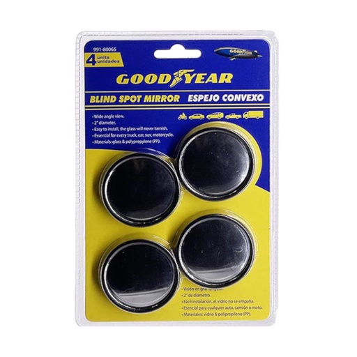 [ESP-GOO-991-80065] ESPEJO CONVEXO 2" DE VIDRIO Y POLIPROPILENO P/RETROVISOR 4UND. REF. 991-80065 / 800657 GOOD YEAR