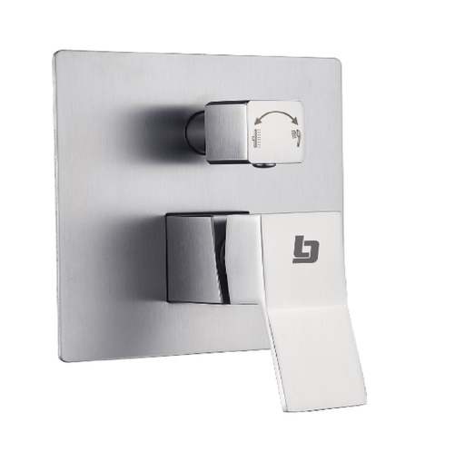 [GRI-BEL-GRI-1242] GRIFERIA DUCHA MONOMANDO CON DESVIADOR PIAZZA BRUSHED / CEPILLADO / SATINADO REF. GRI-1242 MARCA BELT-G