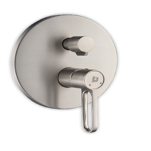 [GRI-BEL-GRI-1247] GRIFERIA DUCHA MONOMANDO CON DESVIADOR PRESTIGE BRUSHED / CEPILLADO / SATINADO REF. GRI-1247 MARCA BELT-G