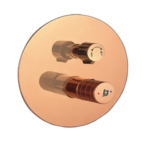 [GRI-BEL-GRI-2223] GRIFERIA DUCHA MONOMANDO CON DESVIADOR SLOTT ROSE GOLD GRI-2223 MARCA BELT-G