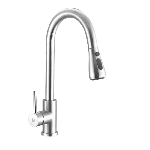 [GRI-BEL-GRI-1492] GRIFERIA FREGADERO MONOMANDO BRIDGE EXTENSIBLE BRUSHED / CEPILLADO / SATINADO GRI-1492 MARCA BELT-G