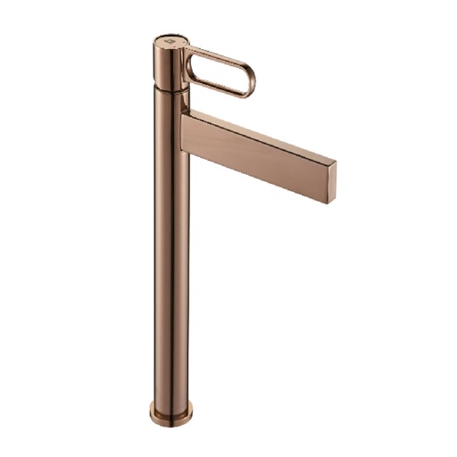 [GRI-BEL-GRI-1594] GRIFERIA LAVAMANOS MONOMANDO PRESTIGE ROSE GOLD (ALTO) GRI-1594 MARCA BELT-G
