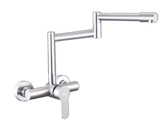 [GRI-BEL-GRI-1558] GRIFERIA PARED MONOMANDO JOY PLEGABLE BRUSHED / CEPILLADO / SATINADO GRI-1558 MARCA BELT-G