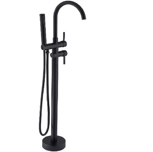 [GRI-BEL-GRI-2243] GRIFERIA DE PISO / PIE  MONOMANDO PARA BAÑERA BRIDGE BLACK REF. GRI-2243 MARCA BELT-G