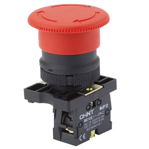[INT-CHI-NP2-BS542] INTERRUPTOR DE BOTON TIPO HONGO SIN RETENCION 2NC NP2-BE102 REF. NP2-BS542 MARCA CHINT