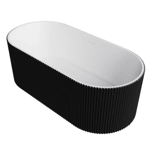 [JAC-NOV-NVTUB1872] JACUZZI / BAÑERA METEORA FREESTANDING 1700 X 800 X 580 MM COLOR NEGRO/ BLANCO REF. NVTUB1872 NOVA