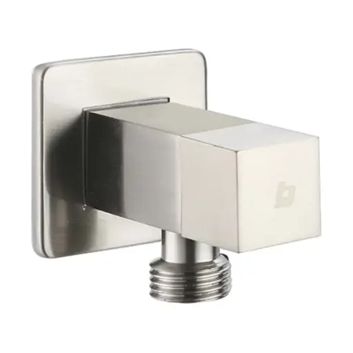 [LLA-BEL-GRI-1048] LLAVE DE ARRESTO 1/2 X 1/2" M/H ACERO INOX. SQUARE BRUSHED / CEPILLADO / SATINADO REF. GRI-1048 MARCA BELT-G