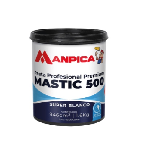 [PAS-MAN-PMT-100-04] PASTA PROFESIONAL TIPO A 1/4 GL (1.6 KG) MASTIC-500  REF. PMT-100-04 MARCA MANPICA