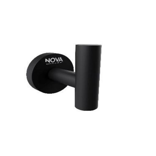 [PER-NOV-NVACC7621] PERCHERO INDIVIDUAL 50 CM SERIE TEMPO NOIR / NEGRO MATE REF. NVACC7621 MARCA NOVA