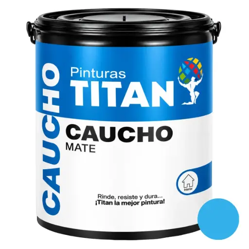[PIN-MAN-CCT-413-10] PINTURA DE CAUCHO TITAN CLASE C 1 GL COLOR AZUL FLORIDO REF. CCT-413-10 MARCA MANPICA
