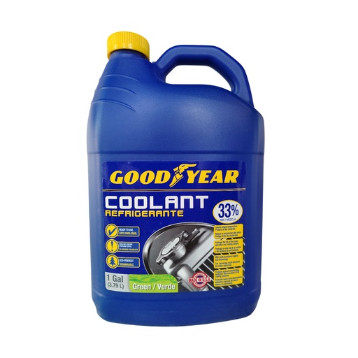 [REF-GOO-991-RAGREEN] REFRIGERANTE VERDE 1 GL ( 3.79 LT ) VERDE PARA REFRIGERANTE 33% MEZCLA REF. 991-RAGREEN GOOD YEAR