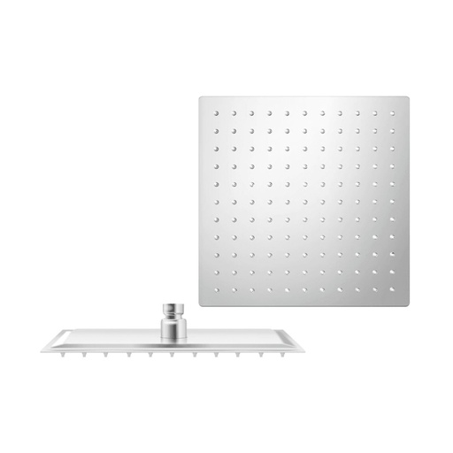 [REG-BEL-GRI-0244] REGADERA ANTICALCAREA 10" ULTRA PLANA CUADRADA SIN BRAZO GRI-0244 MARCA BELT-G