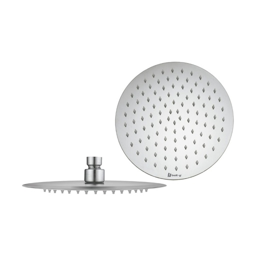 [REG-BEL-GRI-0276] REGADERA ANTICALCAREA 10" ULTRA PLANA REDONDA SIN BRAZO BRUSHED / CEPILLADO / SATINADO GRI-0276 MARCA BELT-G