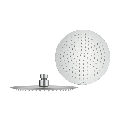 [REG-BEL-GRI-0278] REGADERA ANTICALCAREA 12" ULTRA PLANA REDONDA SIN BRAZO BRUSHED / CEPILLADO / SATINADO GRI-0278 MARCA BELT-G