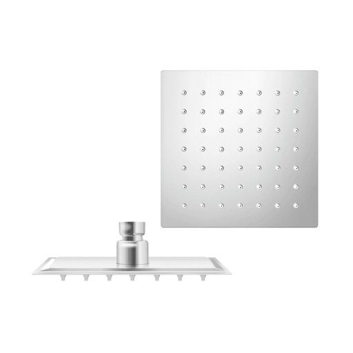 [REG-BEL-GRI-0240] REGADERA ANTICALCAREA 6" ULTRA PLANA CUADRADA SIN BRAZO GRI-0240 MARCA BELT-G