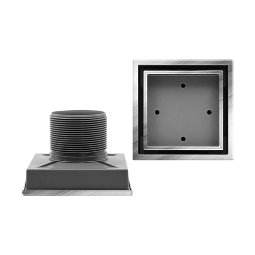 [REJ-BEL-GRI-0719] REJILLA ACERO PLAST. DOBLE FACE 10 CM CUADRADA REF. GRI-0719 MARCA BELT-G