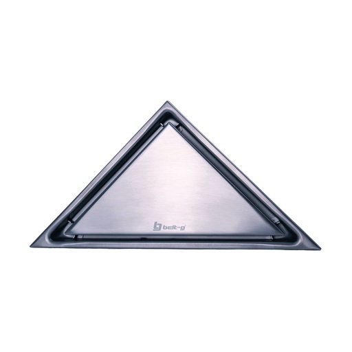 [REJ-BEL-GRI-0690] REJILLA ESQUINERA ACERO INOX. / DESAGUE DOBLE FACE GRI-0690 MARCA BELT-G