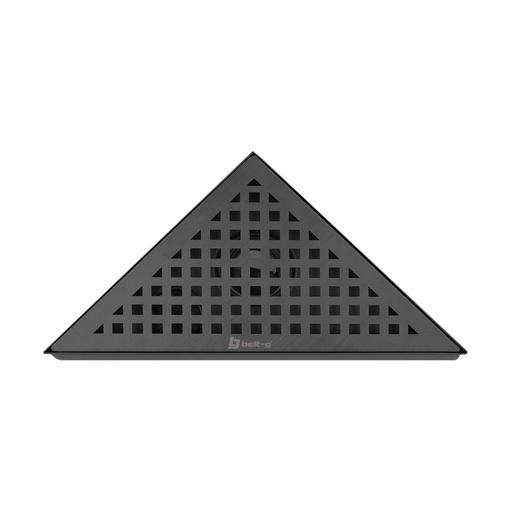 [REJ-BEL-GRI-0693] REJILLA ESQUINERA / DESAGUE ANTICUCARACHA BLACK ACERO INOX. GRI-0693 MARCA BELT-G