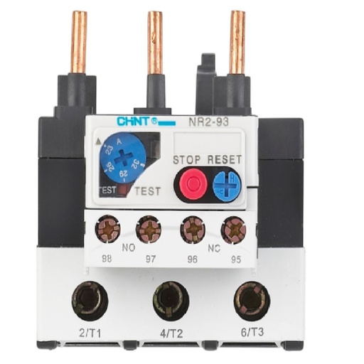 [REL-CHI-NR2-93G800] RELE TERMICO 63 A - 80 A P/CONTAC NC1-95 MOD. NR2-93G REF. 268150 MARCA CHINT