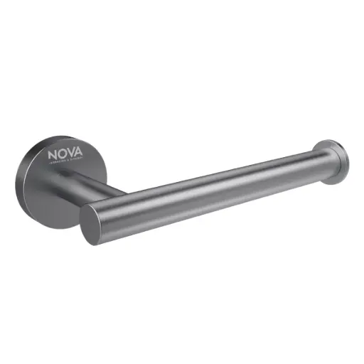 [TOA-NOV-NVACC7612] TOALLERO DE BARRA ACERO INOXIDABLE 28 CM ANILLA SERIE TEMPO BRUSHED / SATINADO REF. NVACC7612 NOVA