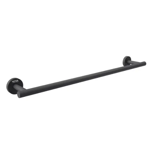 [TOA-NOV-NVACC7623] TOALLERO DE BARRA ACERO INOXIDABLE 60 CM SERIE TEMPO NOIR / NEGRO MATE REF. NVACC7623 NOVA