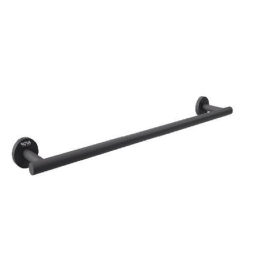 [TOA-NOV-NVACC7623] TOALLERO DE BARRA ACERO INOXIDABLE 60 CM SERIE TEMPO NOIR / NEGRO MATE REF. NVACC7623 NOVA