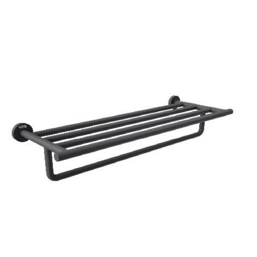[TOA-NOV-NVACC7625] TOALLERO DE BARRA ACERO INOXIDABLE 60 CM T/ HOTEL SERIE TEMPO NOIR / NEGRO MATE REF. NVACC7625 NOVA