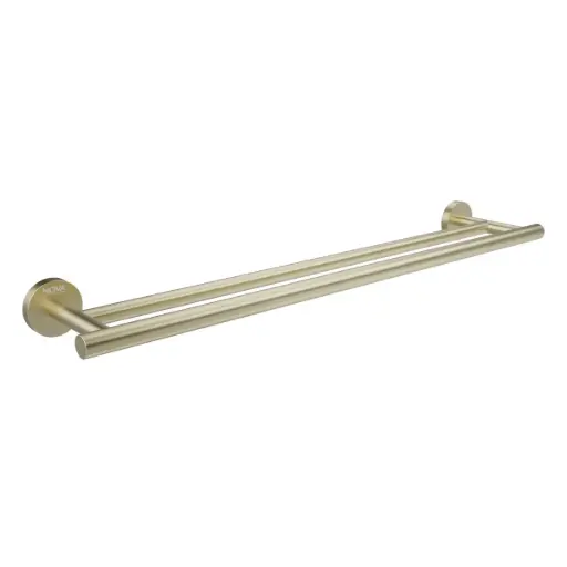 [TOA-NOV-NVACC7644] TOALLERO DE BARRA ACERO INOXIDABLE 60 CM DOBLE SERIE TEMPO D´OR RADIANCE / DORADO REF NVACC7644 NOVA