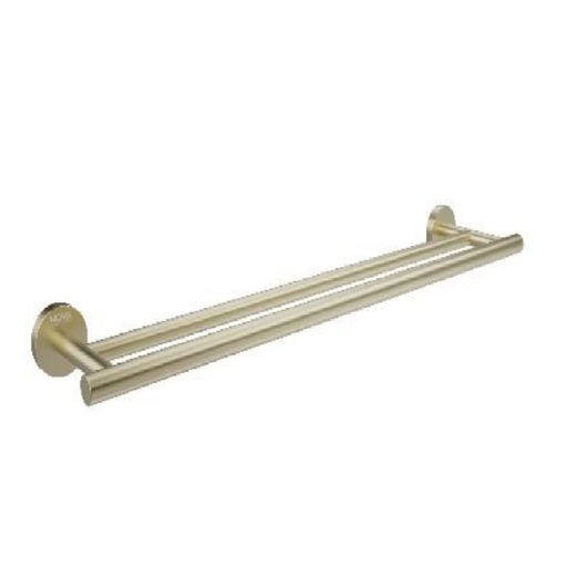 [TOA-NOV-NVACC7644] TOALLERO DE BARRA ACERO INOXIDABLE 60 CM DOBLE SERIE TEMPO D´OR RADIANCE / DORADO REF NVACC7644 NOVA