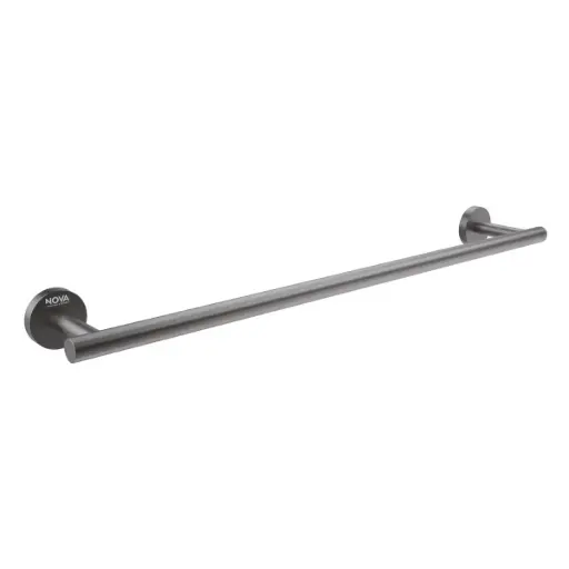 [TOA-NOV-NVACC7633] TOALLERO DE BARRA ACERO INOXIDABLE 60 CM SERIE TEMPO ANTHRACITE RAD / GRIS REF. NVACC7633 NOVA