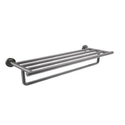 [TOA-NOV-NVACC7635] TOALLERO DE BARRA ACERO INOXIDABLE 60 CM T/ HOTEL SERIE TEMPO ANTHRA RAD / GRIS REF. NVACC7635 NOVA