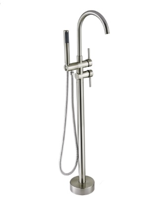 [GRI-BEL-GRI-2242] GRIFERIA DE PISO / PIE MONOMANDO PARA BAÑERA BRIDGE BRUSHED / CEPILLADO / SATINADO CEPILLADO REF. GRI-2242 MARCA BELT-G