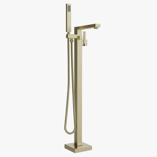 [GRI-NOV-NVGRI9832] GRIFERIA DE PISO / PIE MONOMANDO PARA BAÑERA MOD. KUBE D`OR ORO REF. NVGRI9832 MARCA NOVA