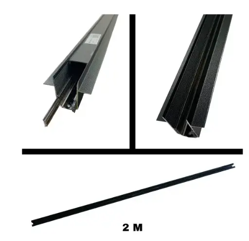 [RIE-ANG-AL-MROUT-2M] RIEL TRACK LIGHT MAGNETICO EMPOTRAR 2 MT X 6.5 CM X 4.CM NEGRO 48 V REF. AL-MROUT-2M / 12071 MARCA ANGEL LIGTH