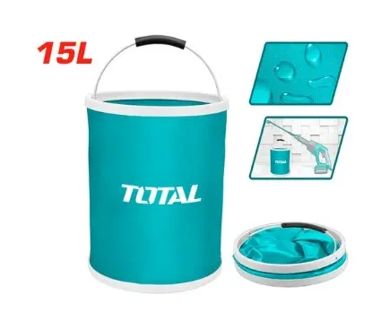 [TOB-TOT-TGTFB15] BALDE / TOBO PEGABLE DE PVC 15 LTS CON ASA METALICA REF. TGFB15 / 860372 MARCA TOTAL TOOLS