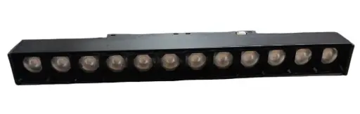 [LAM-LIP-LP-CX-20CB-GS-18-30] LAMPARA LINEAL MULTISPOT 18 W 48V 3000K P/RIEL MAGNETICO NEGRO REF. LP-CX20CB-GS18 MARCA LIPER