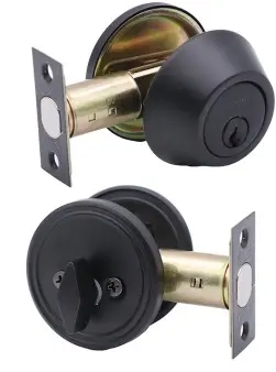 [CER-COV-D-101B-BK] CERROJO REDONDO CILINDRO - PERILLA MARIPOSA COLOR NEGRO C/ LLAVES REF. D-101B-BK / 11376 MARCA COVO