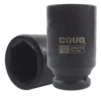 [DAD-COV-CV-DIS-34-1-1-2] DADO DE IMPACTO 1 1/2" CUADRO 3/4" 6 PUNTAS REF. CV-DIS-34-1-1-2 / 12303 MARCA COVO 