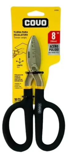 [TIJ-COV-CV-STS-8] TIJERA LATONERO / HOJALATERO 8" REF. CV-STS-8 / 11745 MARCA COVO