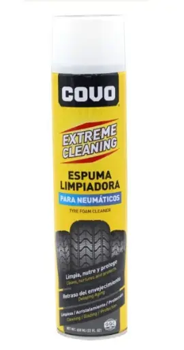 [LIM-COV-CV-TFCL-650ML] ESPUMA LIMPIADORA P/ NEUMATICOS 650 ML EN SPRAY REF. CV-TFCL-650ML / 10376 MARCA COVO