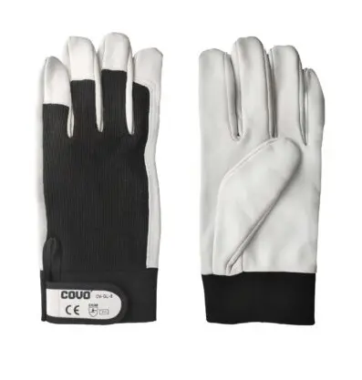 [GUA-COV-CV-GL-8] GUANTE DE PIEL DE CABRA COLOR BLANCO-NEGRO UNITALLA REF. CV-GL-8 / 10323 MARCA COVO